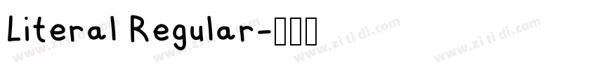 Literal Regular字体转换